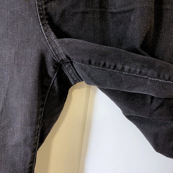 Madewell Slim Wide Leg Crop Jeans - Lunar Wash Black, High Waist - Size 24W - Picture 6 of 11